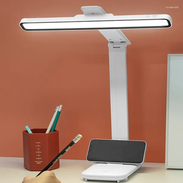 Lâmpadas de mesa lâmpada LED mesa USB recarregável pendurado luz magnética leitura acessórios de escritório para quarto cabeceira