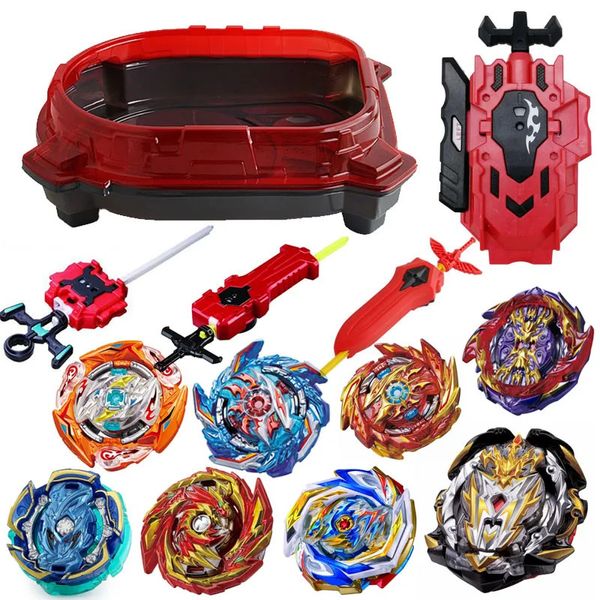 BX TOUPIE BURST BEYBLADE SPINNING TOP 8 pezzi Arena Metal Fight Stadium con Launcher Regali per bambini Giocattolo classico per bambino 240119