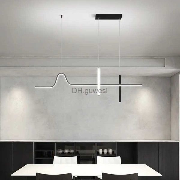 Lâmpadas pendentes Modern LED Teto Pingente Lâmpada Pendurada Luminária Nordic Home Decor Sala de estar Sala de jantar Cozinha Suspensão Lustre YQ240201