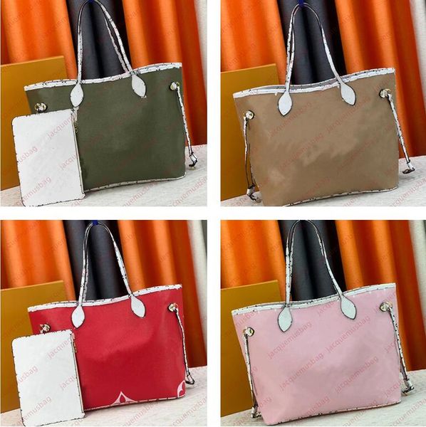 Borsa tote da donna moda borsa nf mai borse per la spesa designer 2 pezzi tasca ascellare Portafoglio pochette da donna Borse a tracolla per ascelle di alta qualità complete M40995 dhgate