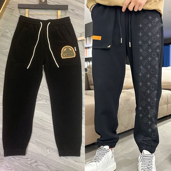 Mens Rahat Spor Pantolon Zımba Pimi İşlemeli İmzalı Teknik Pamuk Jogpants Yumuşak Erkekler Büyük Boy Çizme Kemer Track Pantolon Adam Pantolon Pantolon Pantolon