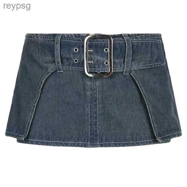 Yaz Süper Kısa Denim Mini Etek Kadınlarda Yeni Seksi Yaz Kotu Miniskirt yq240201