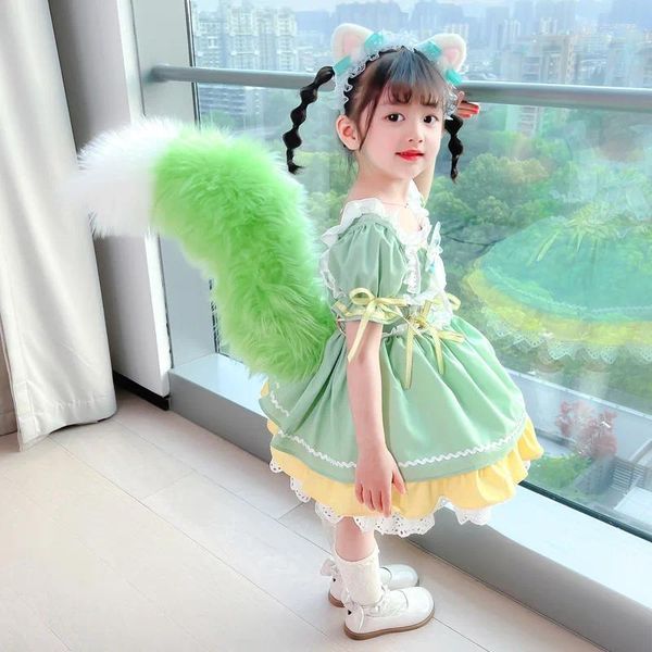 Mädchen Kleider Kinder Kleid Für Mädchen Baby Lolita Geburtstag Party Hochzeit Prinzessin Vestidos Sommer Kostüm Mit Flügel