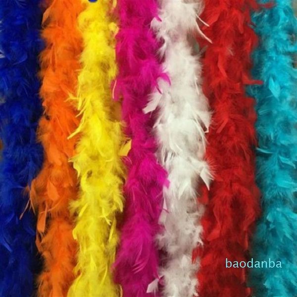 2021 Vendita di boa di piume di marabù multicolori per boa burlesque per feste in maschera 263N