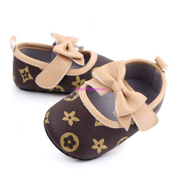 Nuovo stile scarpe da bambino Infat neonata primi camminatori farfalla nodo principessa per ragazze mocassini con suola morbida