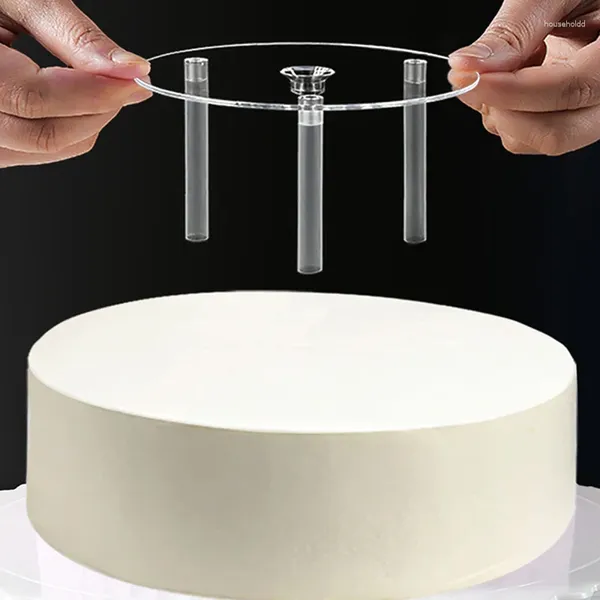 Инструменты для выпечки, набор дюбелей для поддержки яруса торта, палочки из 3 шт. с разделительной пластиной 1 шт. для многоуровневой укладки конструкций