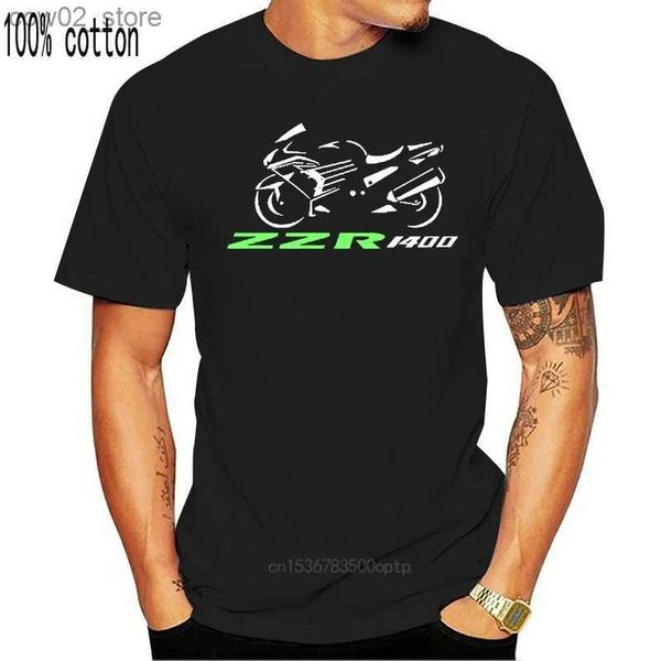Мужские футболки Футболка для велосипеда Zzr1400 Футболка Zzr 1400 Мотоцикл Motonewest 2020 Модная мужская футболка Мужские футболки с коротким рукавом Q240201