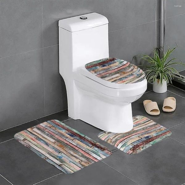 Tappeti 1 set tappetino da bagno WC moda durevole antiscivolo tappetino per doccia per la decorazione del bagno di casa