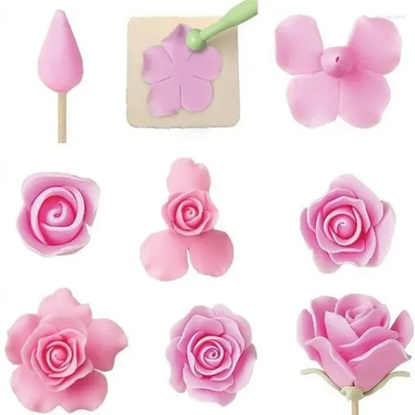 Backwerkzeuge, 7-teilig, Pfingstrosenblütenblatt, Blumen-Kuchenausstecher-Set, Fondant, Kekse, Ausstecher, Dekorieren, Form, Gummipaste, Werkzeug, Rose