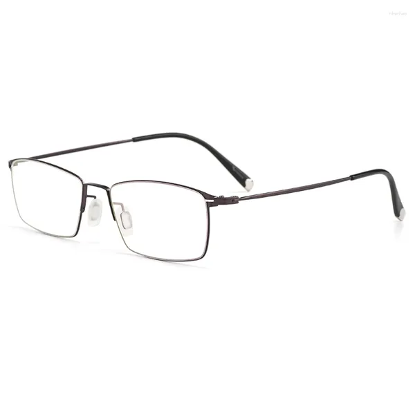 Montature per occhiali da sole Gmei Optical Business Men Occhiali da vista Montatura in lega di titanio Cerchio completo S6611 Occhiali da vista rettangolari classici da donna