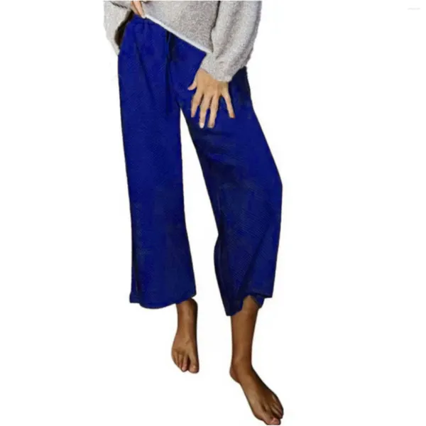Damenhose, hohe Taille, Bell-Bottom-Yoga-Harem für Frauen, verrückt mit nahtlosen Taschen