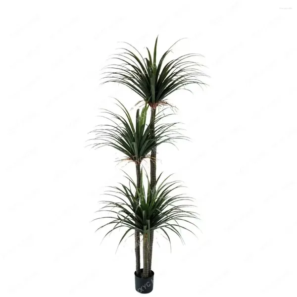 Dekorative Blumen Künstliche Pflanze Dracaena Topf Wohnzimmer Landschaftsbau Dekorationen Multi-Bar Yucca Baum