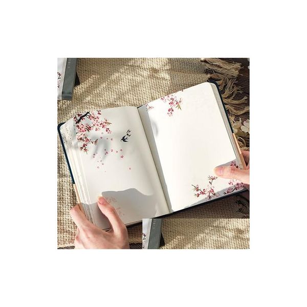 Blocos de notas Atacado Notepads Cor Dentro da Página Notebook Estilo Chinês Criativo Diário Diário Livros Planejador Semanal Manual Scrapbook Bea Dhssb