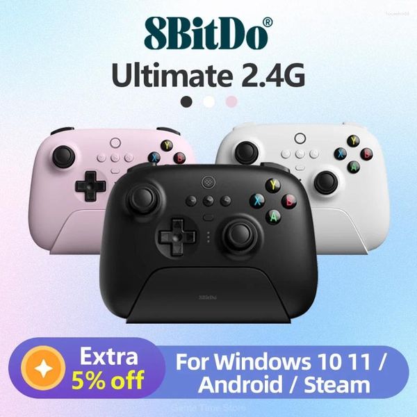 Controller di gioco Gamepad controller wireless 8BitDo Ultimate 2.4g con dock di ricarica per PC Android Steam Deck IPhone IPad MacOS