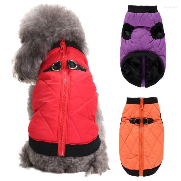 Abbigliamento per cani Abbigliamento invernale per animali domestici Cappotto caldo con cerniera Abbigliamento per il tempo libero per abiti Bulldog francese Chihuahua