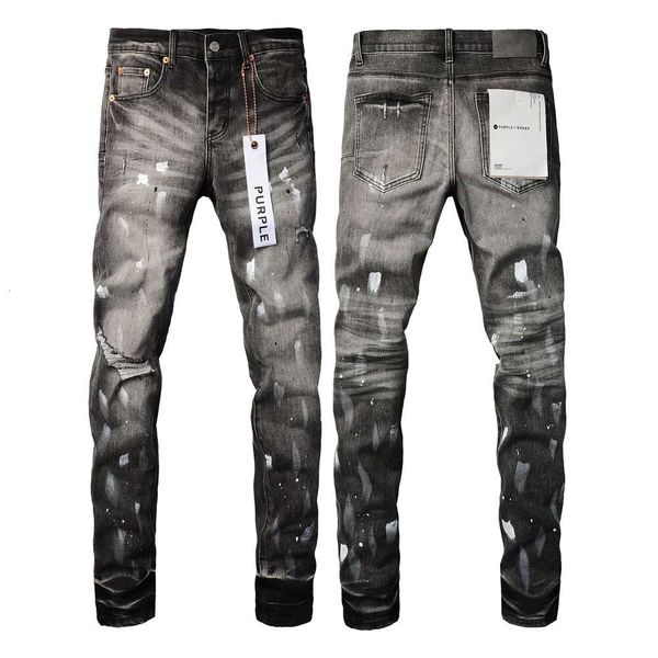 Jeans roxo designer jeans para homens calças retas skinny jeans baggy denim europeu jean hombre calças masculinas calças motociclista bordado rasgado para tendência 29-40 j9032