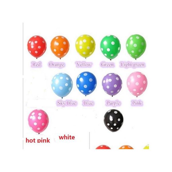 Party Dekoration Polka Dot Latex Ballons Feier Kinder Kind Geburtstag Party Hochzeit Festliche Weihnachten Halloween Dekor Ballon Zu Dhtqd