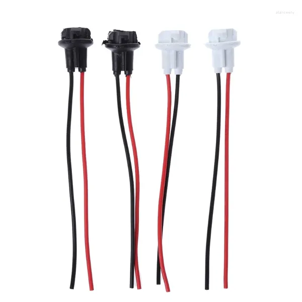 Sistema de iluminação 2Pc Suporte de soquete de lâmpada de trenó T10 Conector Cabo de carro Fio automático F19A