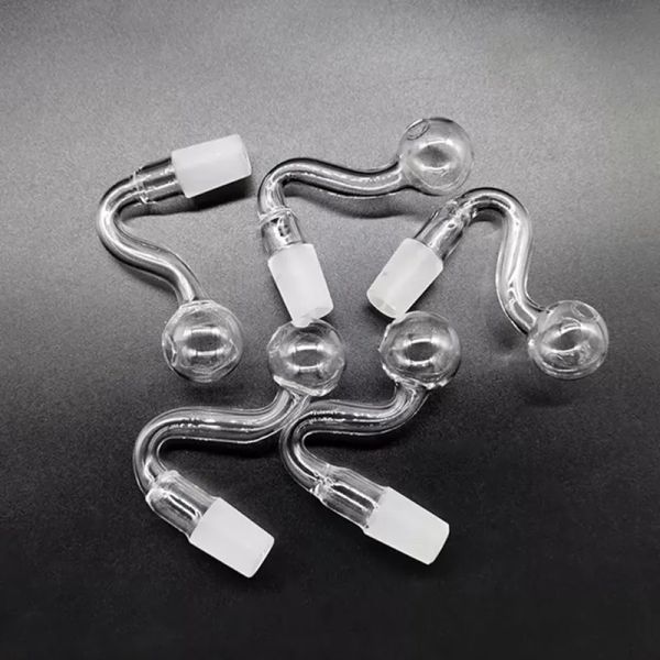 10mm 14mm 18mm Männlich Weiblich Dickes Pyrexglas Ölbrenner Rohr Trockenkräuter Tabaköle Rigs Glasbongs Große Schalen Rauchpfeifen Großhandel ZZ