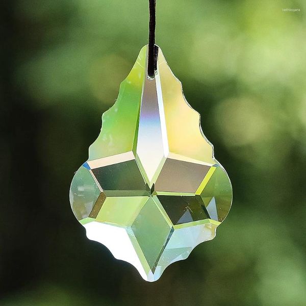 Lampadario di cristallo 1 pz 60 mm pendente in vetro trasparente prisma parti giardino domestico ornamento appeso accessori fai da te