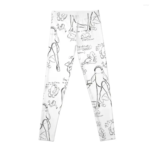 Активные брюки Sharktreuse с ногами Sketch Page Леггинсы Женская спортивная одежда для гольфа Leginsy Push Up для девочек Женские