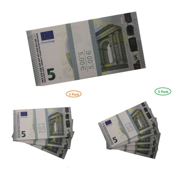 Prop dinheiro cópia festiva fontes de festa brinquedo euros festa realista falso uk notas papel dinheiro fingir dupla face8p9g