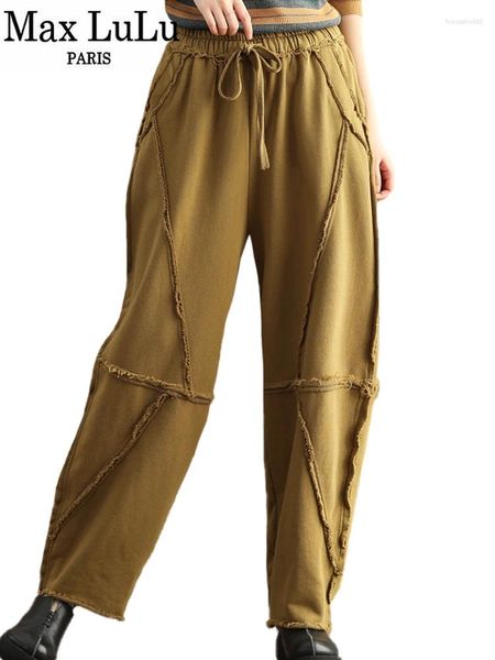 Pantaloni da donna Max LuLu Marca 2024 Abiti di moda coreani Donna Luxury Loose Fitness Ladies Classic Casual Vintage Harajuku Harem