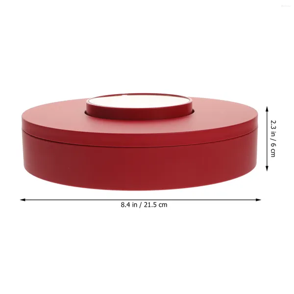 Set di stoviglie Antipasti Scatola porta caramelle Ciotola da portata con coperchio Piatto snack Vassoio frutta secca Rosso