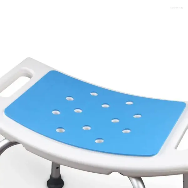 Tapetes de banho Almofada de cadeira para banheiro e chuveiro Idosos Dobráveis ​​Eva Azul Móveis Banco Banqueta Não-Slip Mat