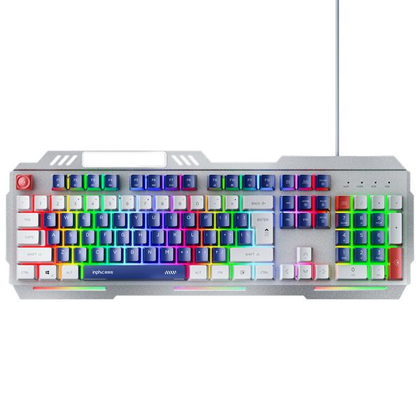 K9 luminoso esports jogo teclado com fio sensação mecânica escritório mecha teclado de jogos usb portátil teclado específico