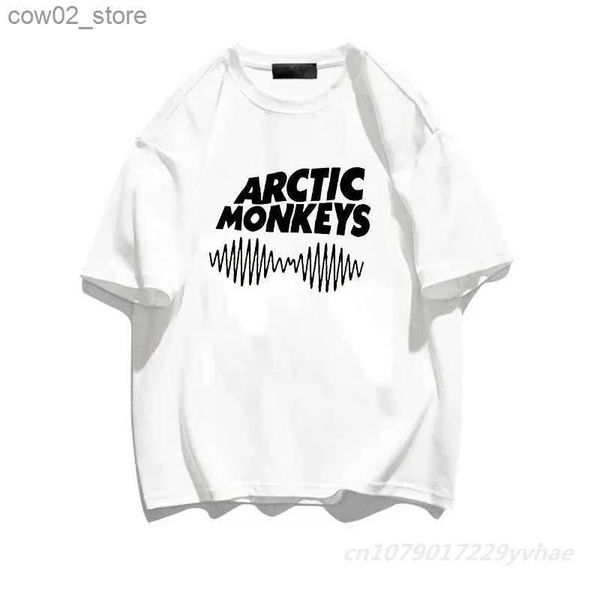 Мужские футболки Новая футболка ARCTIC MONKEYS Мужская модная футболка Хлопковая футболка Детские топы в стиле хип-хоп Футболки Женская футболка Y2k Camiseta Boy Tees Rapper Q240201