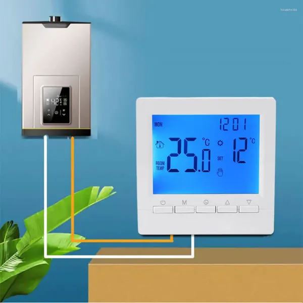 Controle de casa inteligente termostato programável piso elétrico aquecimento caldeira a gás controlador temperatura para sala digital 3a