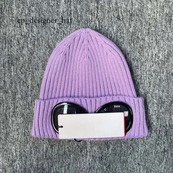 Cp şapka tasarımcısı iki lens gözlük gözlükleri beanies erkekler cp örgü şapkalar kafatası kapakları açık kadınlar kaçınılmaz cp comapnys şapka kış beanie siyah 7020 6146