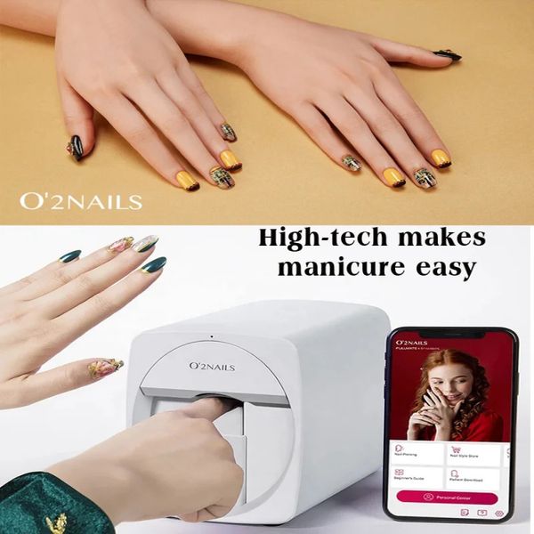 Stampante per unghie mobile professionale Macchina da stampa per unghie Stampante per unghie 3D mobile portatile Attrezzatura per nail art per uso domestico