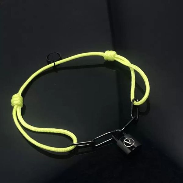 Braccialetti di design di gioielli di moda Braccialetti con ciondoli multicolori da donna Ciondolo con serratura classica da uomo Bracciale in corda fatto a mano Amanti del matrimonio271T