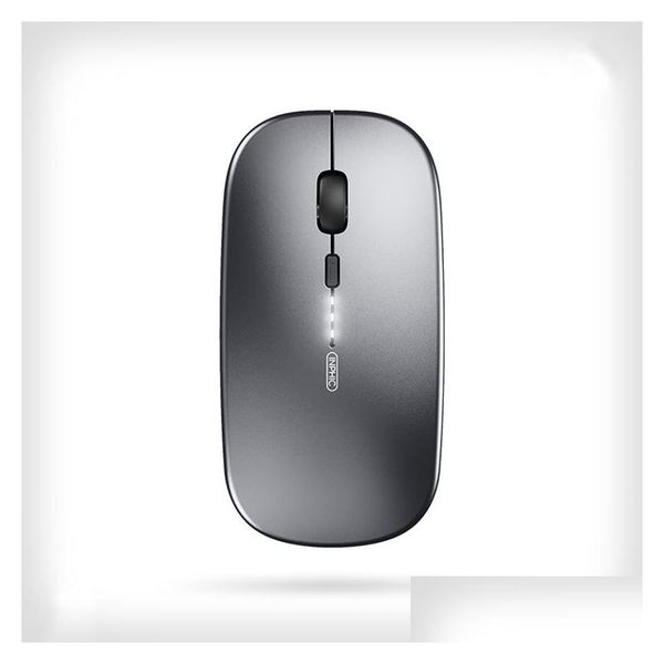 Mouse Inphic Pm1 Mouse wireless Tra Slim Ricaricabile Silenzioso 1600 Dpi Da viaggio Per computer portatile Consegna di consegna Computer Rete Keybo Otahc