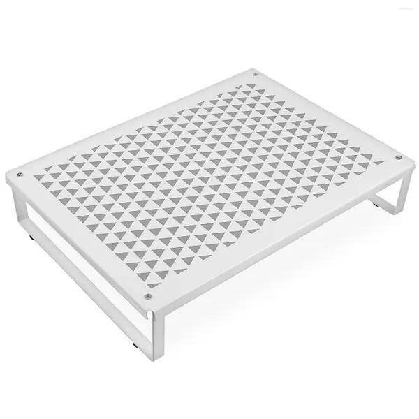 Küche Lagerung Induktion Herd Halterung Weiß Desktop Display Regal Mikrowelle Schrank Plant Stand Multifunktionale Metall Pfanne