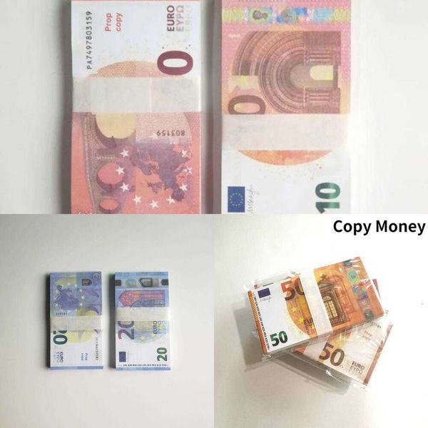 Kopiergeld-Requisite, Euro-Dollar, 10, 20, 50, 100, 200, 500, Partyzubehör, gefälschte Filmgeldscheine, Spielsammlung, Geschenke, Heimdekoration, Gam5921129Q74MF058