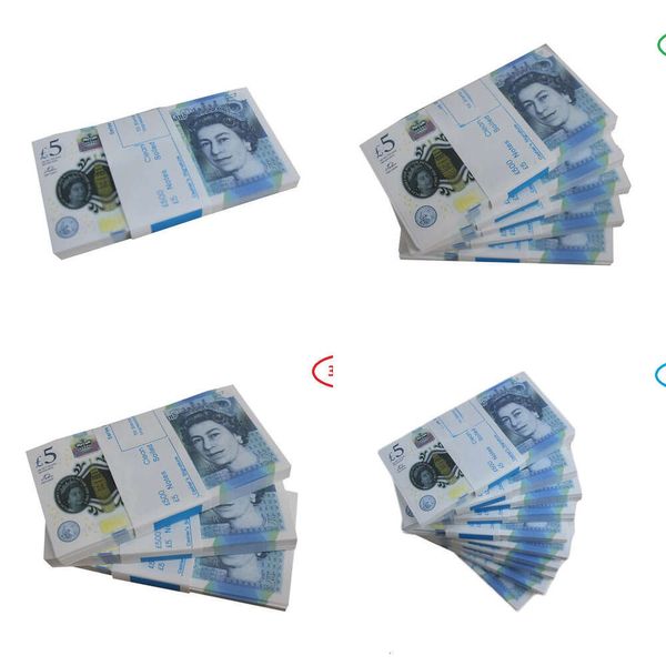 Copia denaro per gioco di scena Sterline inglesi 100 GBP 50 NOTE Cinghia extra per banca - Film P2782R2JWFILY