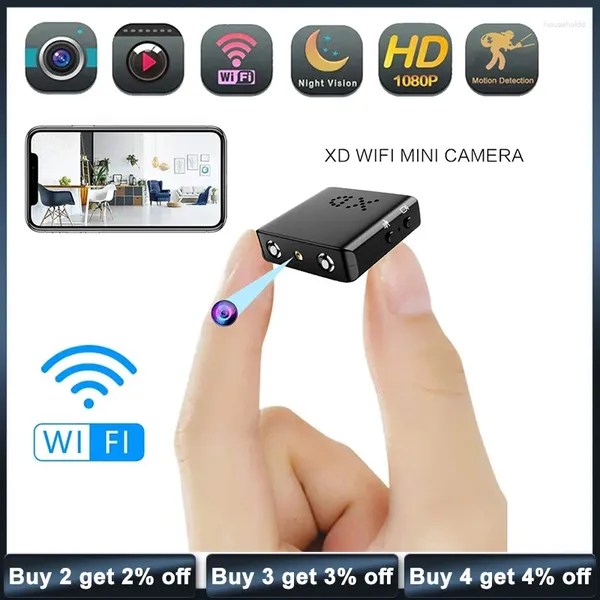 Wi-Fi камера Cam 1080P ИК-камера с ночным видением, обнаружение движения для домашнего офиса, охранное наблюдение в помещении