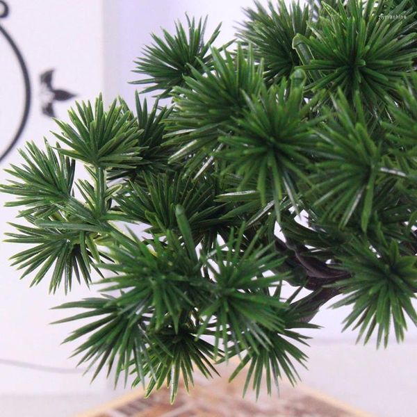 Dekorative Blumen Künstliche Willkommen Kiefer Pflanze Topf Indoor Grün Kleine Bonsai Desktop Gefälschte Blume Dekoration Home Stücke