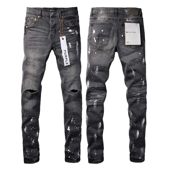 jeans viola jeans firmati per uomo Pantaloni skinny dritti jeans larghi denim europeo jean hombre pantaloni da uomo pantaloni biker ricamo strappato per la tendenza 29-40 J9039