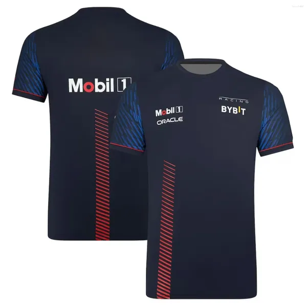 Camisetas masculinas Oracle Racing Team Sports T-shirt 2024 Moda 3D Impresso Casual Crewneck Top Boys Breathable