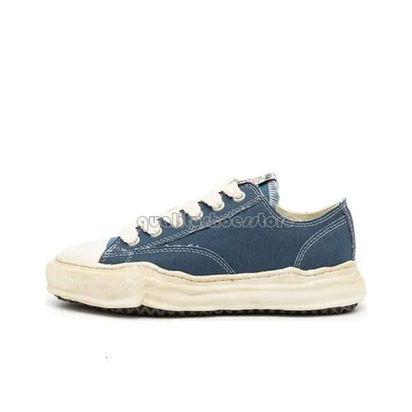 Top Designer Maison Mihara Yasuhiro Original Sole Low Cut Canvas Sh para Homens Miharayasuhiro Toe Cap Sneaker Mens MMY Sports Shoe Womens Sport OG Dissolvendo 498