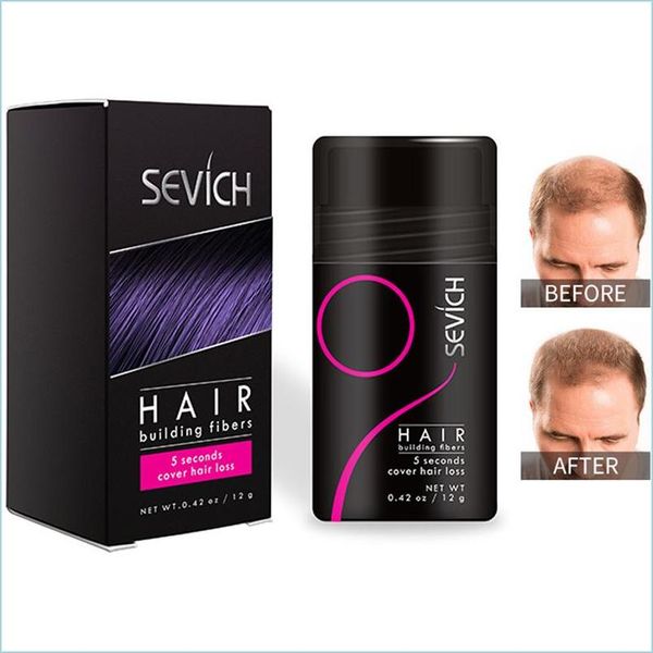 Produtos para perda de cabelo 10 cores, fibra de construção de cabelo, pós de queratina instantânea para homem, entrega de gota, produtos para cuidados com o cabelo, ferramentas de estilo dhszg