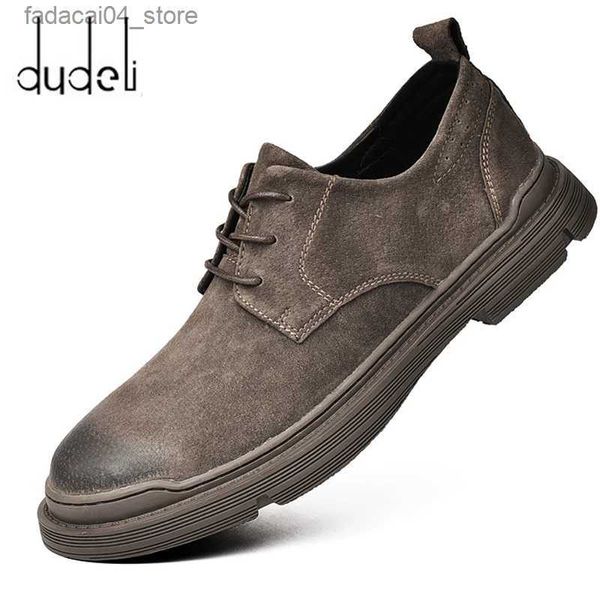 Sapatos de rolo de couro genuíno sapatos masculinos mocassins respirável outono rendas até confortável homem sapatos casuais ao ar livre tênis sapatos plus size 45 q240201