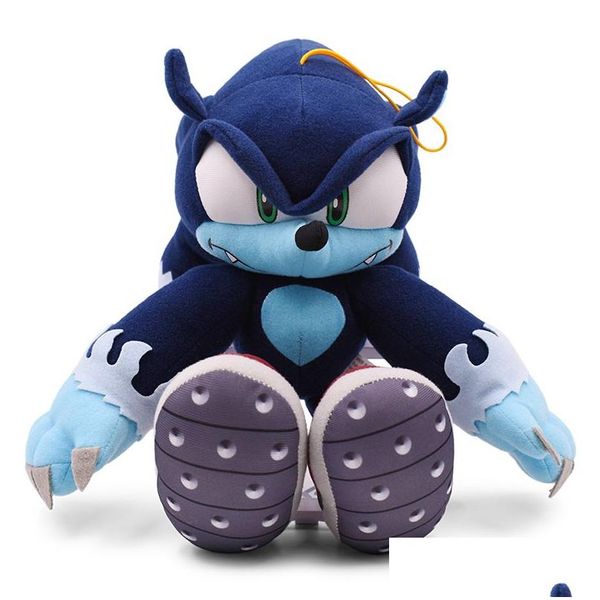 Animali di peluche ripieni Cartoon Sonic P Giocattolo Giallo Blu Werehog Pies Doll Morbido riccio Peluche Regalo per bambini Ragazza Ragazzi Premium Drop Del Otz38