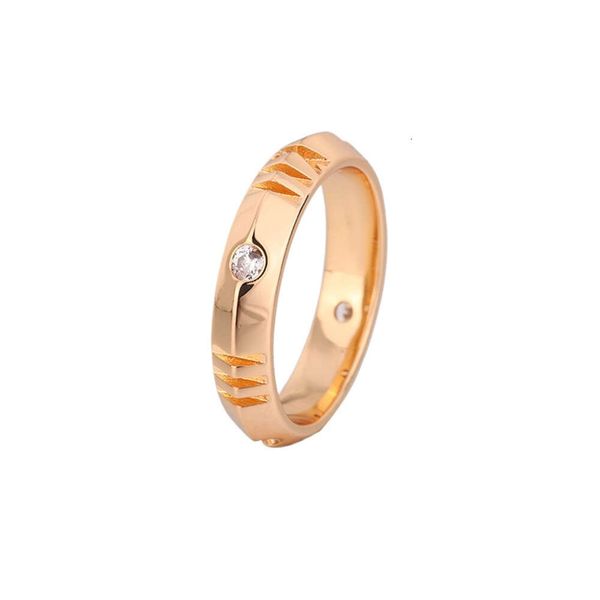 anello tiff Designer Moda di lusso Donna Qualità originale T V Oro Personalizzato con lettera romana completa Croce Tendenza anello da uomo e da donna