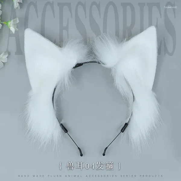 Party Supplies Katzenohren-Stirnband Kawaii Fox Lolita Cosplay Kopfbedeckung Japanischer Flauschiger Haarschmuck Verstellbarer JK-Rollenspiel-Kopfschmuck