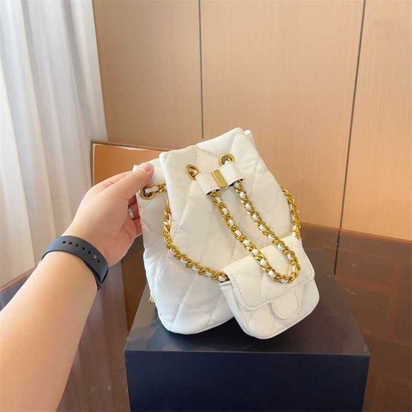 Chic Classic Diamond Designer Bag Top Quality Drawstring Sacos Mulheres Weave Luxurys Bolsa De Couro Bolsas De Ombro X-Letter Lady Bucket Bags Carteira 230715